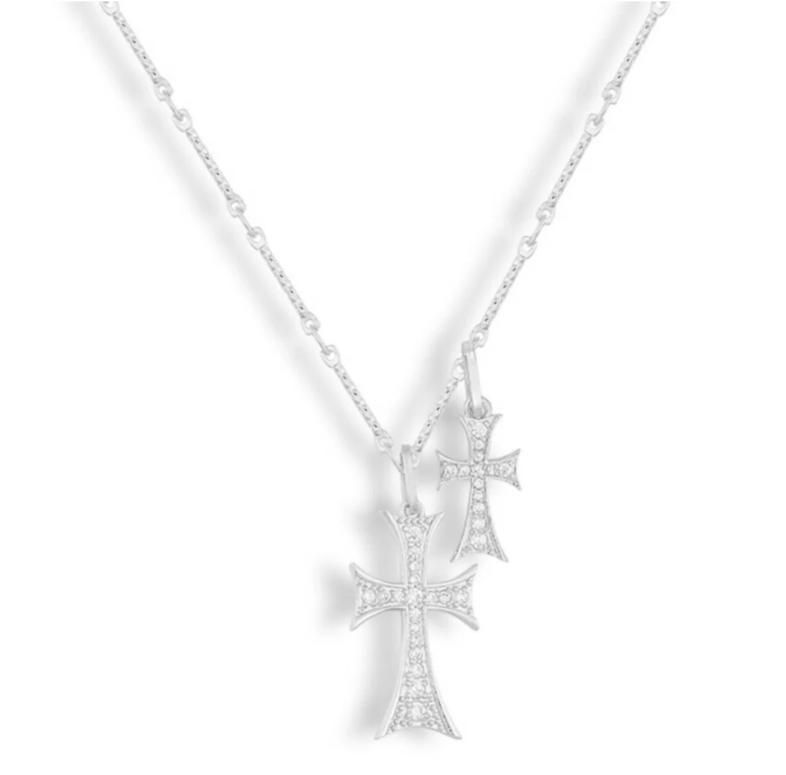 CloveJewels™ Double Cross Necklace
