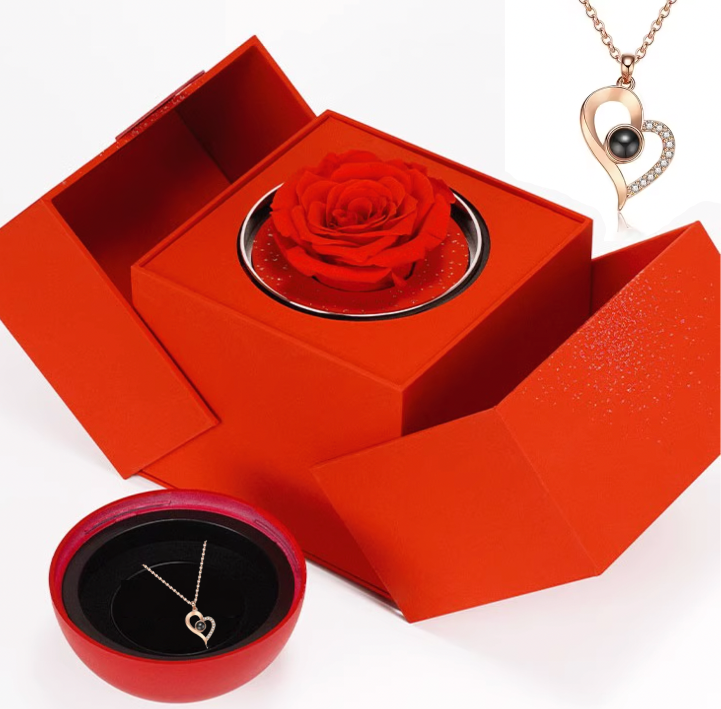 El Colgante Rosa Eterna – Una Expresión Atemporal de Amor 🌹