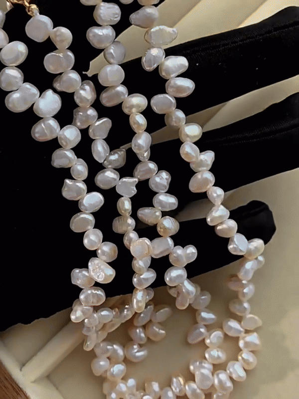 Boujee Pearl Necklace – Heart Charm (Gold & Silver) + Free Pearl Ring 🎁