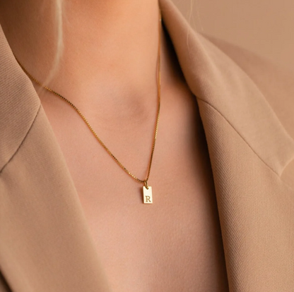 CloveJewels™ Initial Tag Necklace