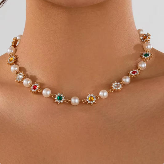 CloveJewels™ Pearl Charm Necklace