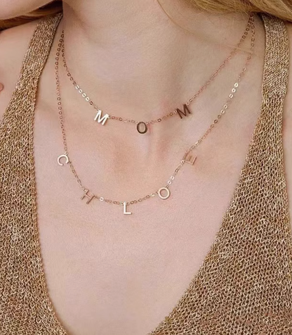 Custom Name Pendant Necklace – Personalized Stainless Steel Jewelry