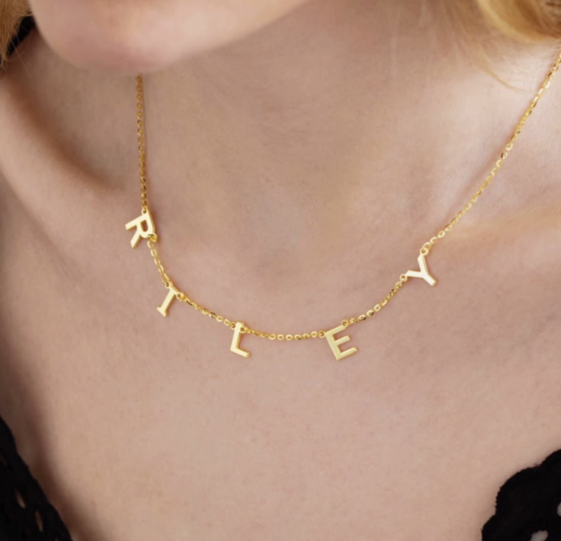 Custom Name Pendant Necklace – Personalized Stainless Steel Jewelry