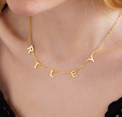 Custom Name Pendant Necklace – Personalized Stainless Steel Jewelry