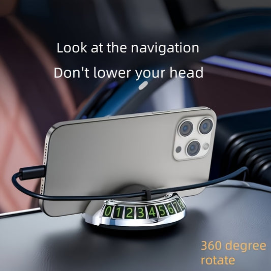 360° Magnetic Car Phone Holder - Sleek & Secure Dashboard Mount