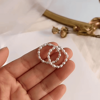 Boujee Pearl Necklace – Heart Charm (Gold & Silver) + Free Pearl Ring 🎁