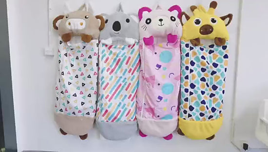 KidCozy Thick Plush Animal Kids Sleeping Bag  AntiKick Design