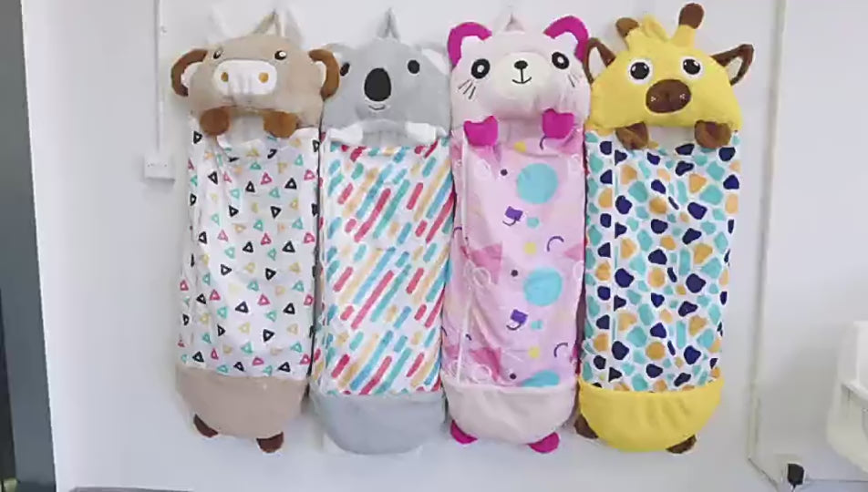 KidCozy Thick Plush Animal Kids Sleeping Bag  AntiKick Design