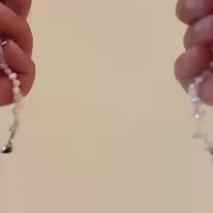 Boujee Pearl Necklace – Heart Charm (Gold & Silver) + Free Pearl Ring 🎁